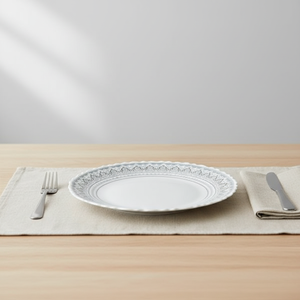 Service de table en céramique classique et élégant pour 6 personnes, assiettes et plats de service polis, vaisselle de fête - Product Image 4