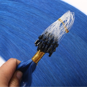 Micro Ring Human Hair <span class=keywords><strong>Extensions</strong></span> Wasserwellen-Mikros chleifen haar - Product Image 4