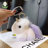 Mini jouets en peluche licorne, poupée en peluche, porte-clés licorne, licorne mignonne et moelleuse, porte-clés cheval, cadeau d'anniversaire pour femme Grily