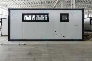 20ft 40ft trượt ra đẩy kéo gấp ra khỏi nhà trước khi xây dựng điện thoại di động Pod sang trọng mở rộng nhà với phòng tắm - Product Image 3