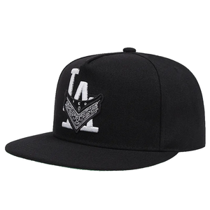 Unisex LA Style Fashion Sun Hat <strong>Summer</strong> Beach Street Travel Hip-Hop <strong>Flat</strong> Bill <strong>Cap</strong> 3D Embroidery Sports Party Outdoor - Product Image 4