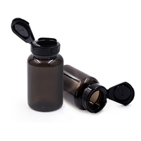 Bouteille de médecine en plastique personnalisée de 100ml Bouteilles de capsules de supplément Vatamin Bouteille de pilules en plastique Pompe de pulvérisation PET OEM Ambre rond 5000