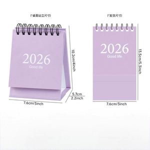 Wholesale Custom 2025 Square <b>Digital</b> Printing Desktop <b>Calendar</b> Monthly Planner Saddle Stitch Binding Personalized Office School - Product Image 1