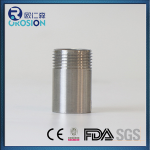 Acero inoxidable 304 316 Rosca Barril Pezones Forjado Por encargo Tubo largo Macho Igual Redondo 1/8 "- 4" - Product Image 4