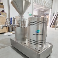 Moulin colloïdal en acier inoxydable de qualité alimentaire Tahini Pâte de cacao Sauce Beurre Machine à fabriquer du beurre Moulin colloïdal multifonctionnel