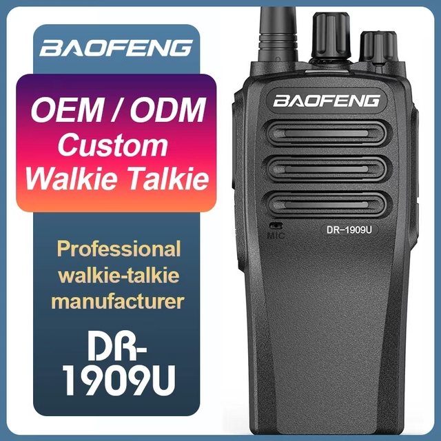 Professional Baofeng DR-1909U DMR Digital  Analog Dual Mode Walkie Talkie IP67 Waterproof Shock Resistant OEM Custom Accepted