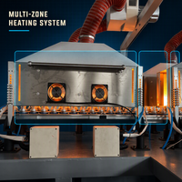 Machine de soufflage par étirage automatique à 4 cavités pour bouteilles d'eau et de boissons en PET, machine servo haute efficacité et stable
