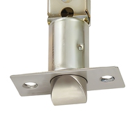Serrure électronique universelle à clé standard américaine, loquet réglable 60-70 mm, zincé, pour intimité/passage, s'adapte aux trous de porte universels