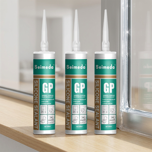 Sellador de Silicona Acética GP de Curado Rápido Profesional Seimeda para Sellado de Ventanas y Puertas de Vidrio, Adhesivo Impermeable - Product Image 1