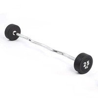 Barre EZ Curl et barre droite pour entraînement de force avec poids libre, équipement de musculation pour salle de sport commerciale, club de fitness, hôtel, ensemble d'haltères fixes