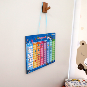 Tableau de récompenses <span class=keywords><strong>pour</strong></span> <span class=keywords><strong>les</strong></span> puzzles magnétiques éducatifs <span class=keywords><strong>pour</strong></span> enfants avec calendrier et puzzle en carton, adapté à un usage familial - Product Image 4