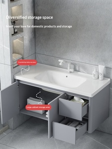 Mueble <span class=keywords><strong>de</strong></span> <span class=keywords><strong>Baño</strong></span> Moderno con Espejo LED Gris, Resistente al Agua, <span class=keywords><strong>de</strong></span> Aluminio, <span class=keywords><strong>para</strong></span> Montar en la Pared, <span class=keywords><strong>para</strong></span> Uso en Hoteles - Product Image 3