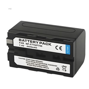 Batería Recargable de Iones de Litio NP-F750 de 4400 mAh para Cámara Sony F730/F770/F780, Luz de Video, Certificación CE/FCC, Garantía de 12 Meses - Product Image 1