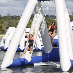 Balançoire aquatique gonflable géante personnalisée, équipement de parc aquatique extérieur en PVC pour adultes et enfants - Product Image 1