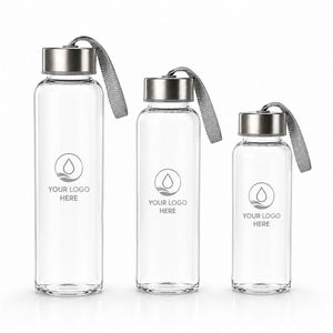 Botella de Agua Fría de Plástico AS Personalizada, Libre de BPA, Regalos Promocionales para Actividades Empresariales, Botella Deportiva Transparente Portátil con Tapa - Product Image 1