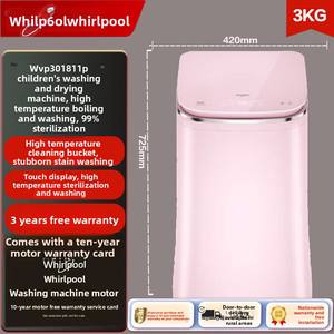 <span class=keywords><strong>Lave</strong></span>-<span class=keywords><strong>linge</strong></span> miniature <span class=keywords><strong>Whirlpool</strong></span> Little Angel, entièrement automatique, avec écran tactile, pulsateur, 3 kg, lavage à haute température pour bébé. - Product Image 3