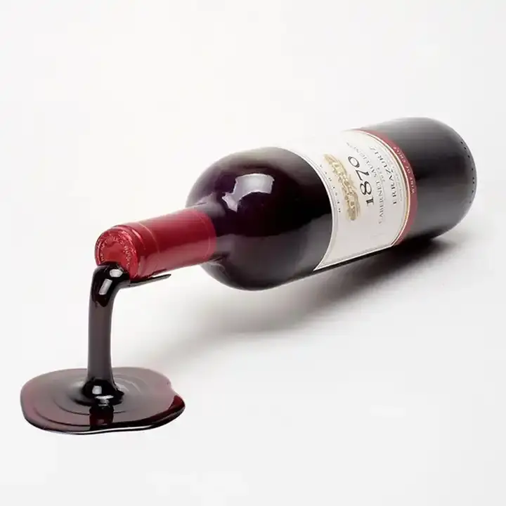 クリエイティブマジックこぼれたワインボトルホルダーこぼれたワインボトルラックホルダーキッチンデコレーションのためのノベルティギフト