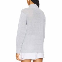 Fabricant OEM de vêtements personnalisés Offre Spéciale pull décontracté à col rabattu et fermeture éclair en tricot minimaliste