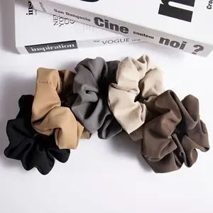 Fanyue Custom Fabriek Franse Stijl Hoge Kwaliteit Haar Scrunchies Haar Stropdassen 2023