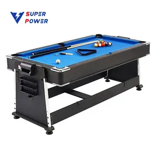 Manufacturer Supplier 7FT Multi Game Pool Table With Air Hockey Table Tennis Dining cheap tables