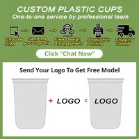 Gobelets en plastique Boba personnalisés avec logo imprimé en usine, gobelets à bulles épais et résistants, gobelets à thé glacé, gobelets à jus, smoothies, café glacé avec couvercle, 16 oz, 24 oz