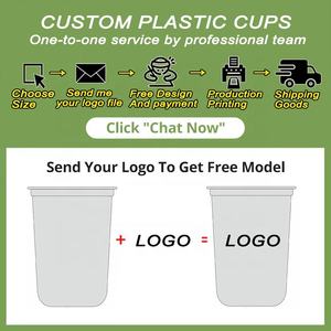 Logo d'impression personnalisé d'usine Gobelets en plastique Boba Tasse à thé à bulle épaisse et dure 16oz 24oz Jus Smoothie <span class=keywords><strong>Café</strong></span> glacé Tasse en plastique avec couvercle - Product Image 5