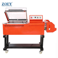 Machine d'emballage thermorétractable 2-en-1 ZOEY avec équipement intégré de scellage et de découpe pour boîtes cadeaux, cosmétiques et emballages d'entrepôt