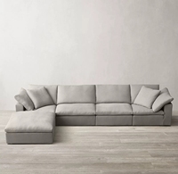 Großhandel Günstig Indoor Heim Werksdirekt Bequeme Stoffsofa-Garnitur Wohnzimmer Möbel