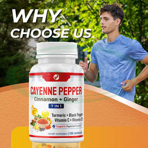 Integratore sanitario Ausreson pepe di cayenna capsule 7 in 1 con zenzero, curcuma, cannella, pepe nero, vitamina c - Product Image 2