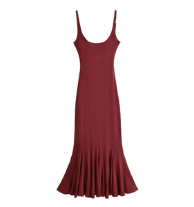 Sexy espalda descubierta sin mangas cintura-ceñido vestido Bodycon verano Slim Fish Tail Strap vestido <span class=keywords><strong>para</strong></span> <span class=keywords><strong>mujeres</strong></span> jóvenes niñas - Product Image 5