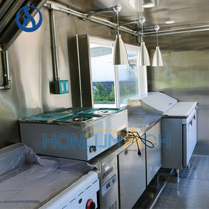 Trailer thực phẩm di động 10m đầy đủ nhà bếp Thương mại xe tải thực phẩm nhượng Bộ với trang bị đầy đủ tiêu chuẩn Châu Âu USA - Product Image 6