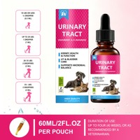 Gouttes liquides pour les voies urinaires Canneberge & D-Mannose Complément alimentaire pour chiens et chats 60ml Soin urinaire pour animaux OEM