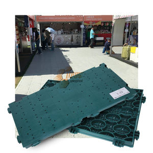 Suelo deportivo temporal al aire libre de la más alta calidad para eventos hecho de plástico PP con césped de máxima protección - Product Image 1