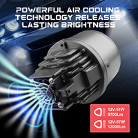 VAHID F17 Phare antibrouillard LED 3 pouces pour voiture avec projecteur de lumière LED 3000K 4300K 6000K, phare antibrouillard jaune compatible avec plusieurs modèles