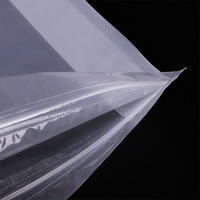 Sachet alimentaire noix personnalisé stock en gros emballage transparent givré sacs de stockage de bonbons alimentaires à fermeture éclair en plastique sac à fond plat