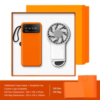 Banque d'alimentation, ventilateurs de poche portables, coffret cadeau d'entreprise pour les meilleurs amis, les invités, pour les cadeaux Boxycharm