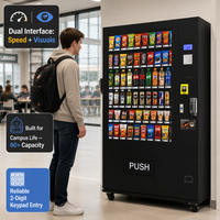 Distributeur automatique sans contact Nayax en acier inoxydable pour aliments et boissons, conforme ADA, garantie 2 ans, Campus Mall France UE