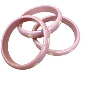 Nouveau bracelet en résine cristalline à pois, design tendance, meilleure qualité, ensembles de bijoux pour femmes avec accessoires, bracelet en résine cristalline pour femme - Product Image 5