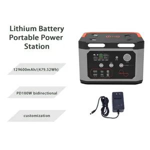 屋外ポータブル発電所500W270000 mAh/999Whリチウムイオン電池キャンプ用ソーラーパワー無停電電源装置