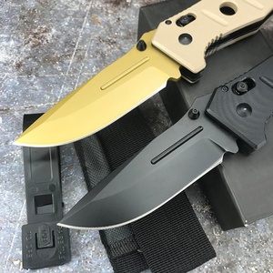 Cuchillo Plegable de Supervivencia OEM DIY para Exteriores, Mango G10, Hoja 9Cr18Mov, 275, 60HRC, para Caza y Camping - Product Image 4