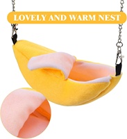 Hamster suspendu maison Cage nid lit doux pour petits animaux de compagnie cochon d'inde Rat sommeil jouer banane ananas conception