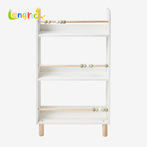 Estantería Montessori para Libros con Ábaco y Diseño Frontal Orientado hacia Adelante, Librería Unisex para Niños Pequeños para Guardería y Uso Doméstico - Product Image 3