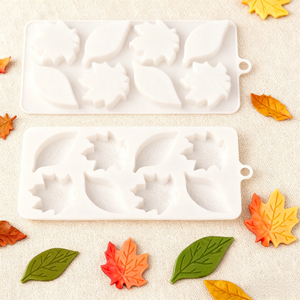 Nouveau moule en silicone créatif spécial feuille d'érable d'automne pour chocolat, résistant à la chaleur, compatible four, pour mousse et gâteaux en forme de feuille, dessert français - Product Image 5