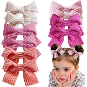 Lindos Lazos para el Cabello de Niñas Pequeñas de 7.5cm, Pinzas para el Cabello con Lazos de Tela, Pasadores para el Cabello, Accesorios para el Cabello de Niñas Pequeñas - Product Image 1