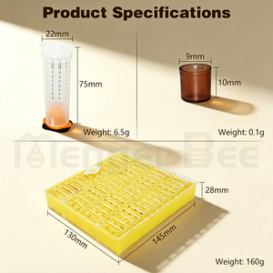Nuevo Kit de Herramientas para Apicultura con Sistema de Cría de Reinas, 110 Copas para Celdas de Reina, 10 Jaulas para Reinas en Caja de Injerto (Plástico PP) - Product Image 4