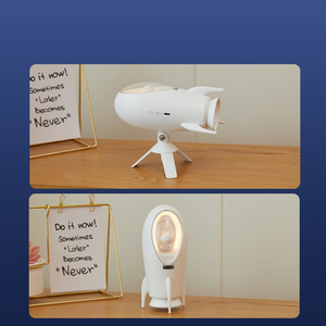 Vũ trụ yếu tố tên lửa dẫn ánh sáng ban đêm, 2 chế độ ánh sáng & Dimmer chức năng, không dây USB có thể sạc lại đèn cho phòng trẻ em - Product Image 5