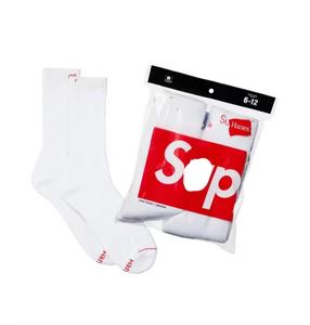 2 Pasang Kaos Kaki Hane Crew 100% Katun Bordir Hewan Tinggi, Kaos Kaki Olahraga Basket Musim Panas Gugur untuk Remaja, Manset Handuk 2 - Product Image 1