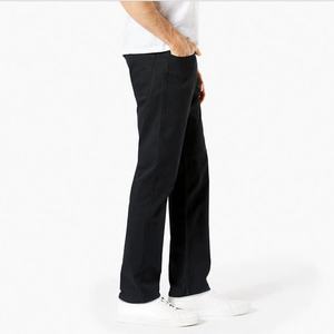 กางเกงขายส่งแบบสั่งทำ กางเกงลำลองผู้ชายสีกากี ผ้าทวิลล์ยืดผสมฝ้าย ทรงเข้ารูป 5 กระเป๋า ทรงตรง สไตล์ชิโน่ - Product Image 4