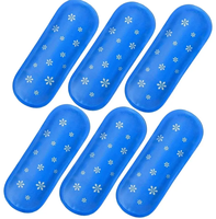 Sac de glace réutilisable pour insuline, bande réfrigérante pour soulagement de la douleur, compresse chaude et froide, ensemble de pochettes de glace en tissu nylon