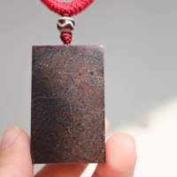 Pendentif en météorite de fer authentique du nord-ouest de l'Afrique, pendentif en météorite d'harmonie cosmique, bijoux